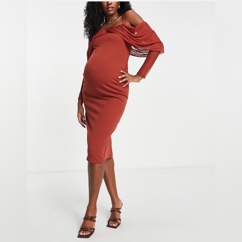 ASOS DESIGN maternity midi dress
